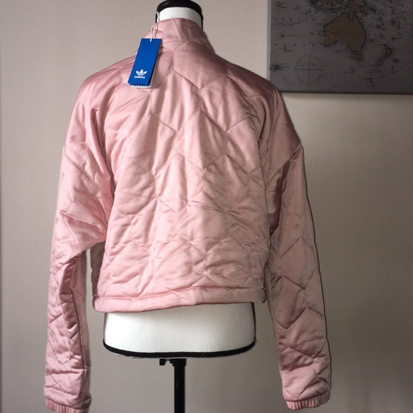 Adidas Pink Cropped Sweater NEW - Picture 5 of 6
